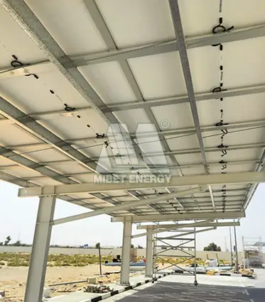 Dubai 10MW Carport (Waterproof Rails)